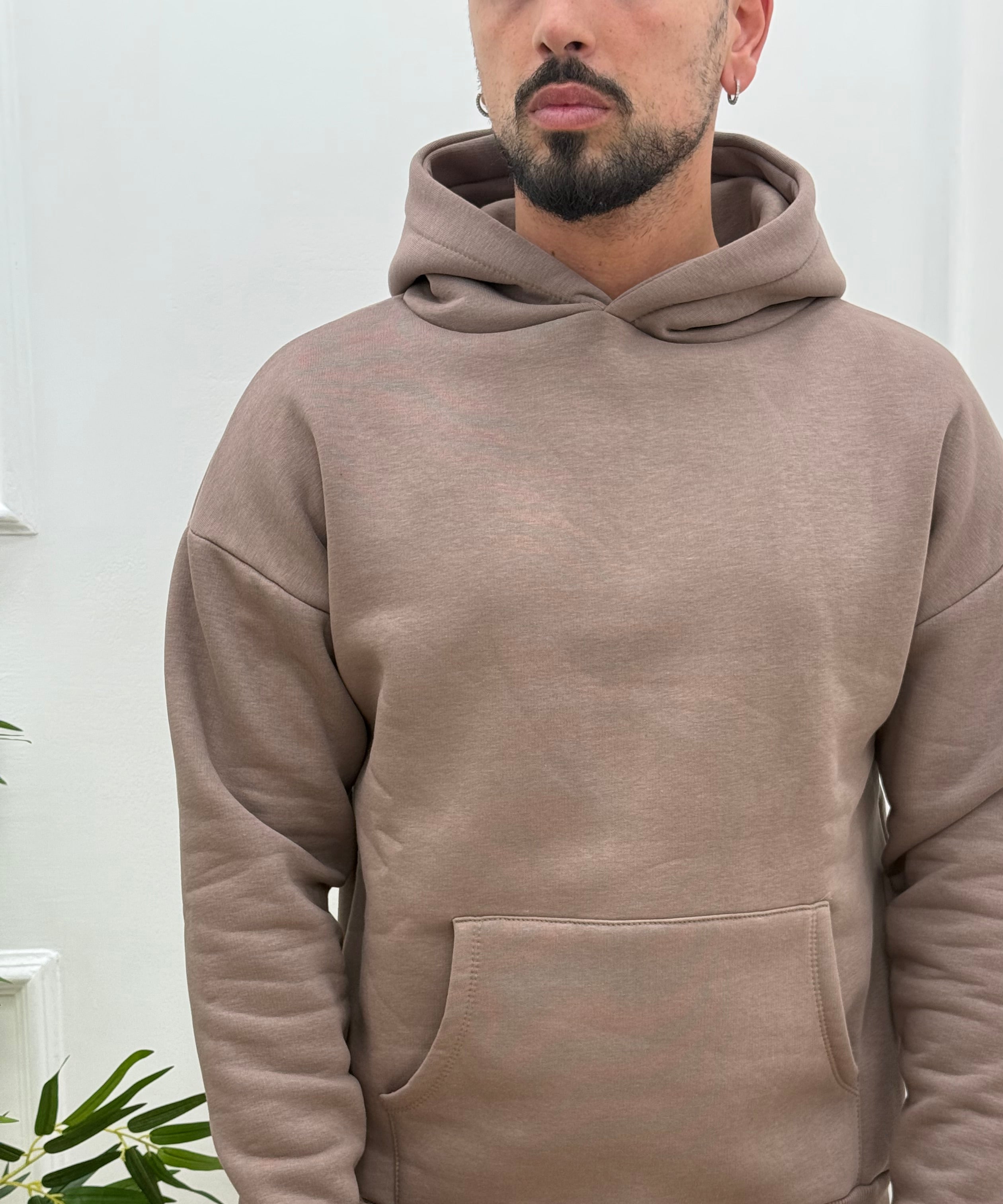 Hoodie Boxy Felpata