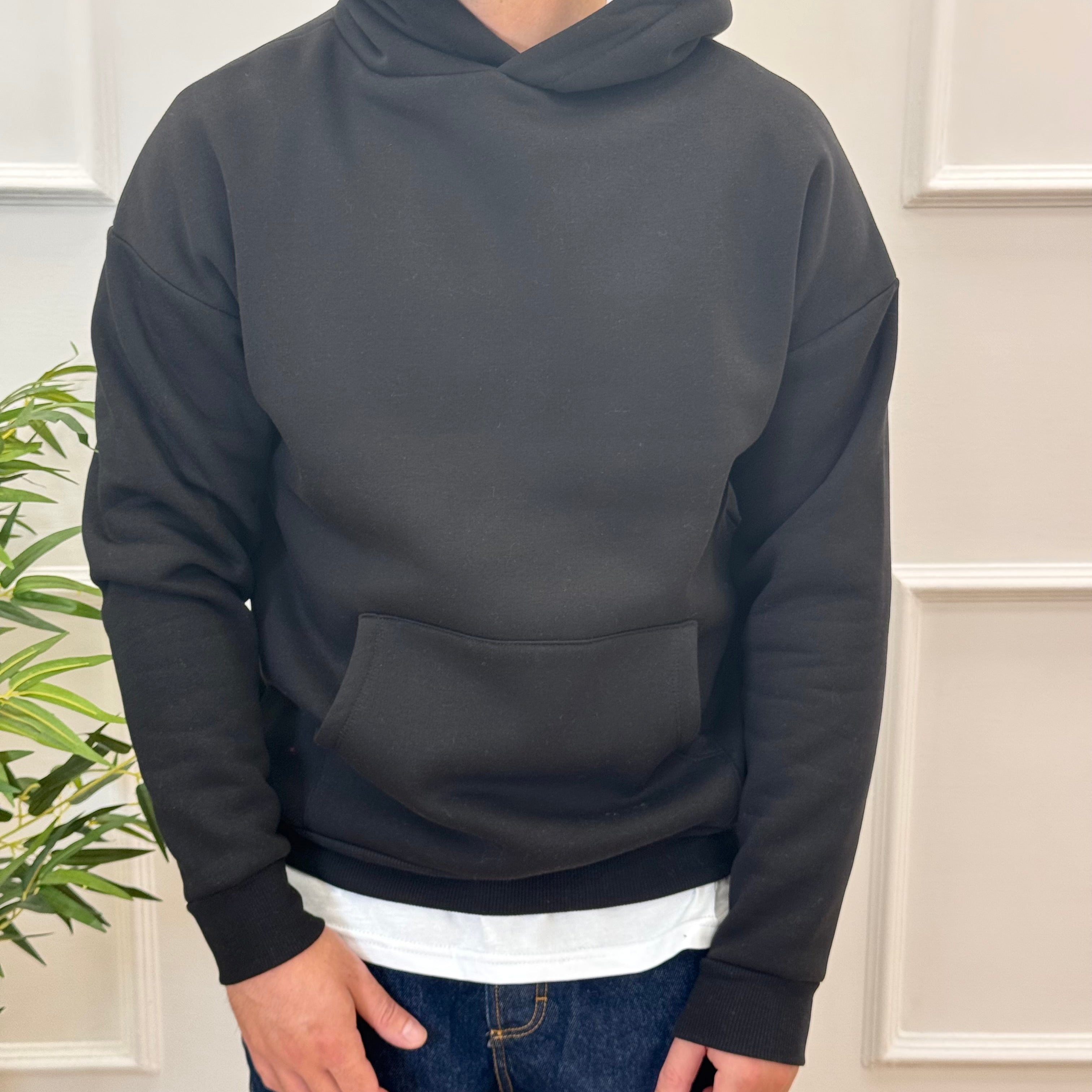 Hoodie Boxy Felpata