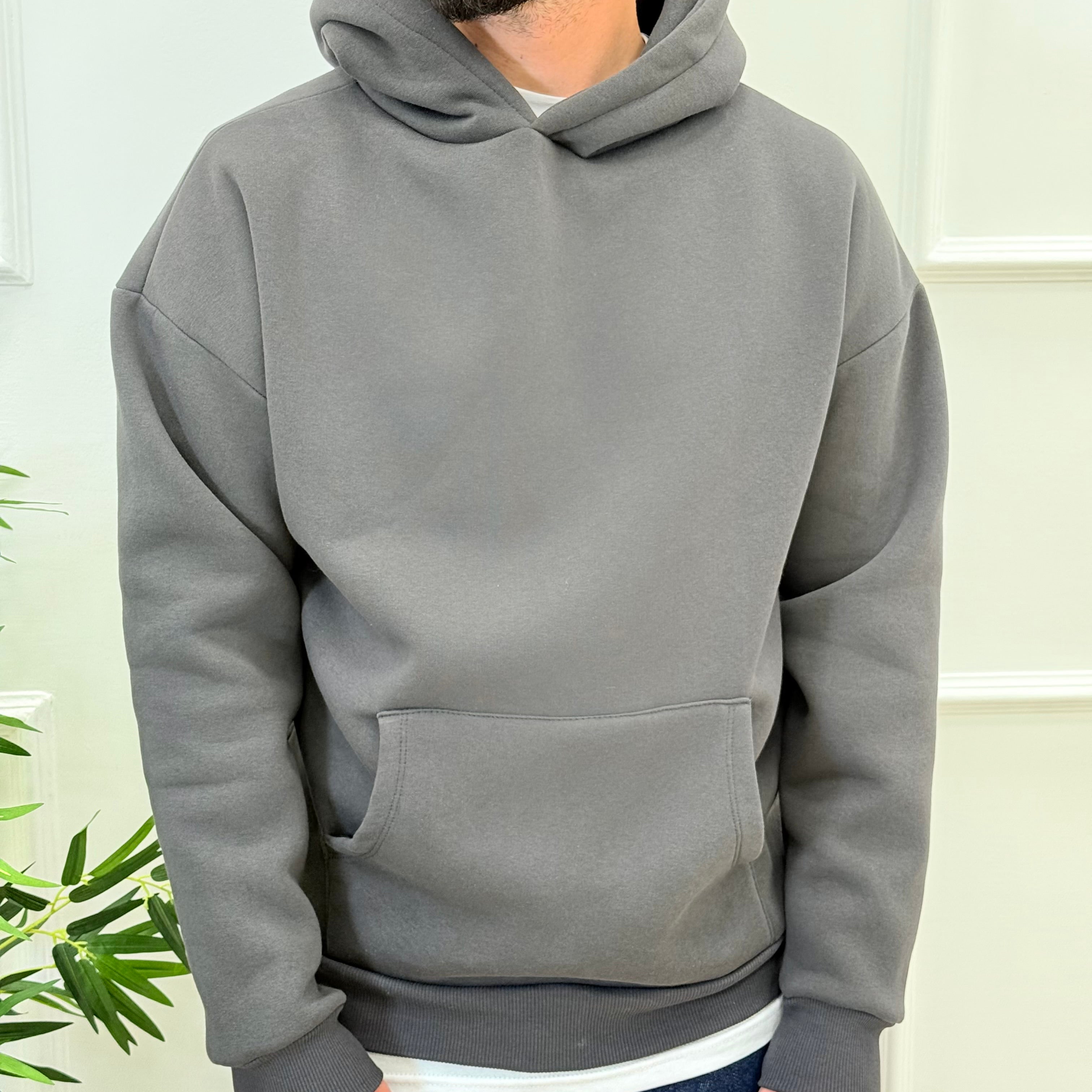 Hoodie Boxy Felpata