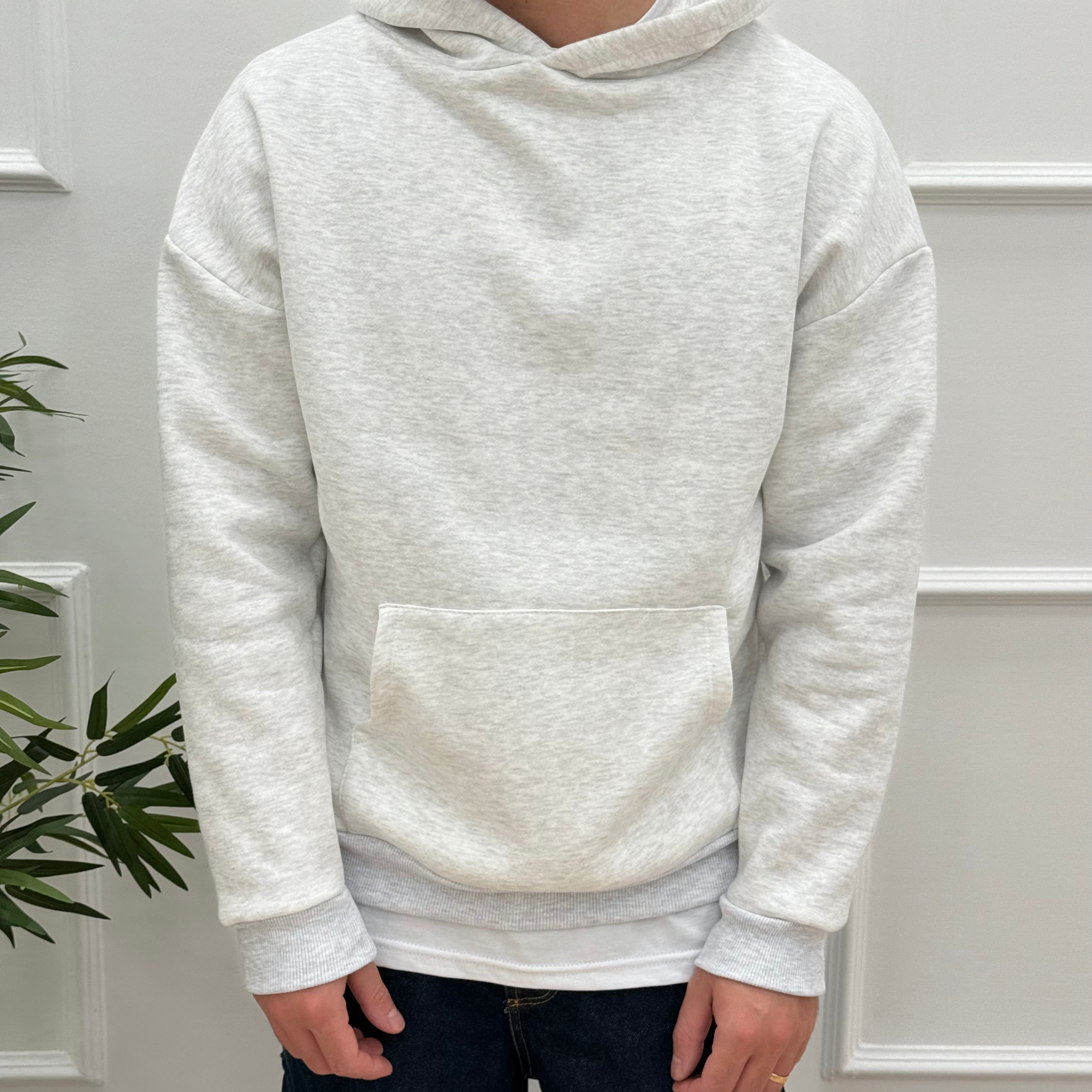 Hoodie Boxy Felpata