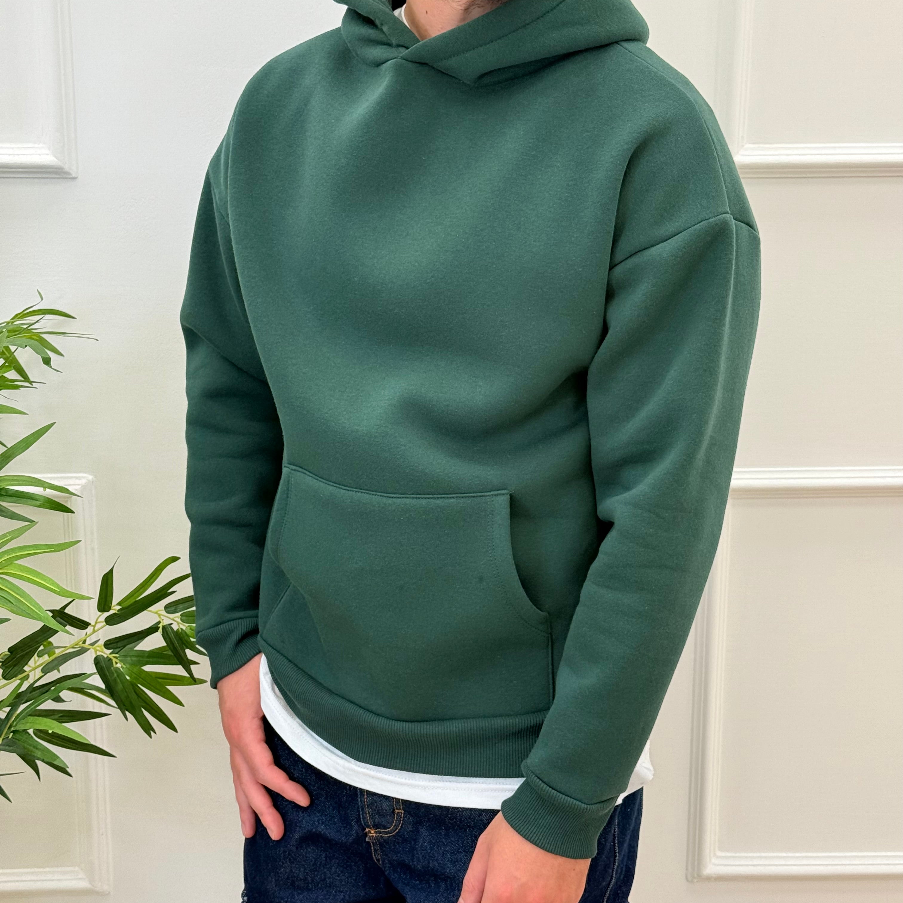 Hoodie Boxy Felpata