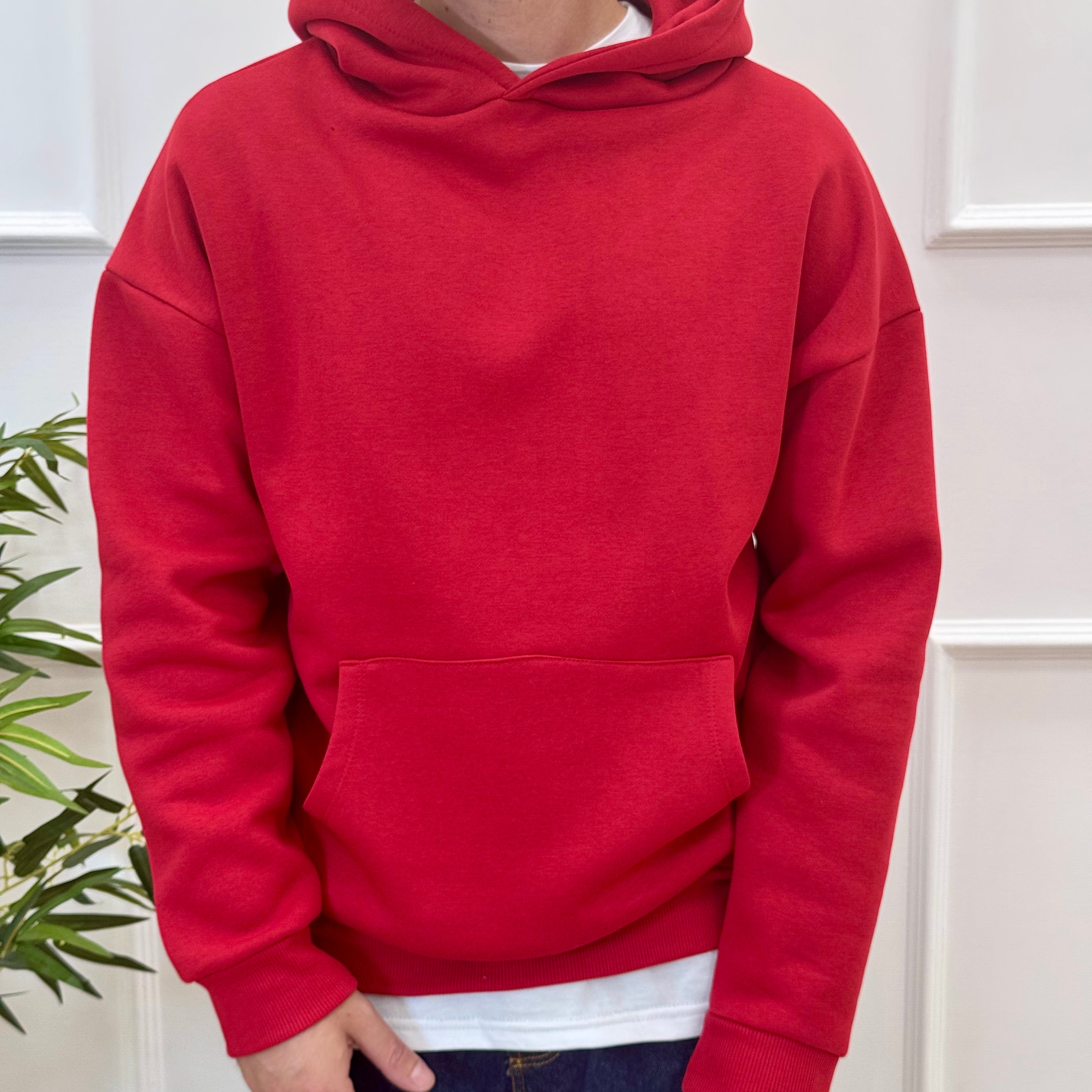 Hoodie Boxy Felpata