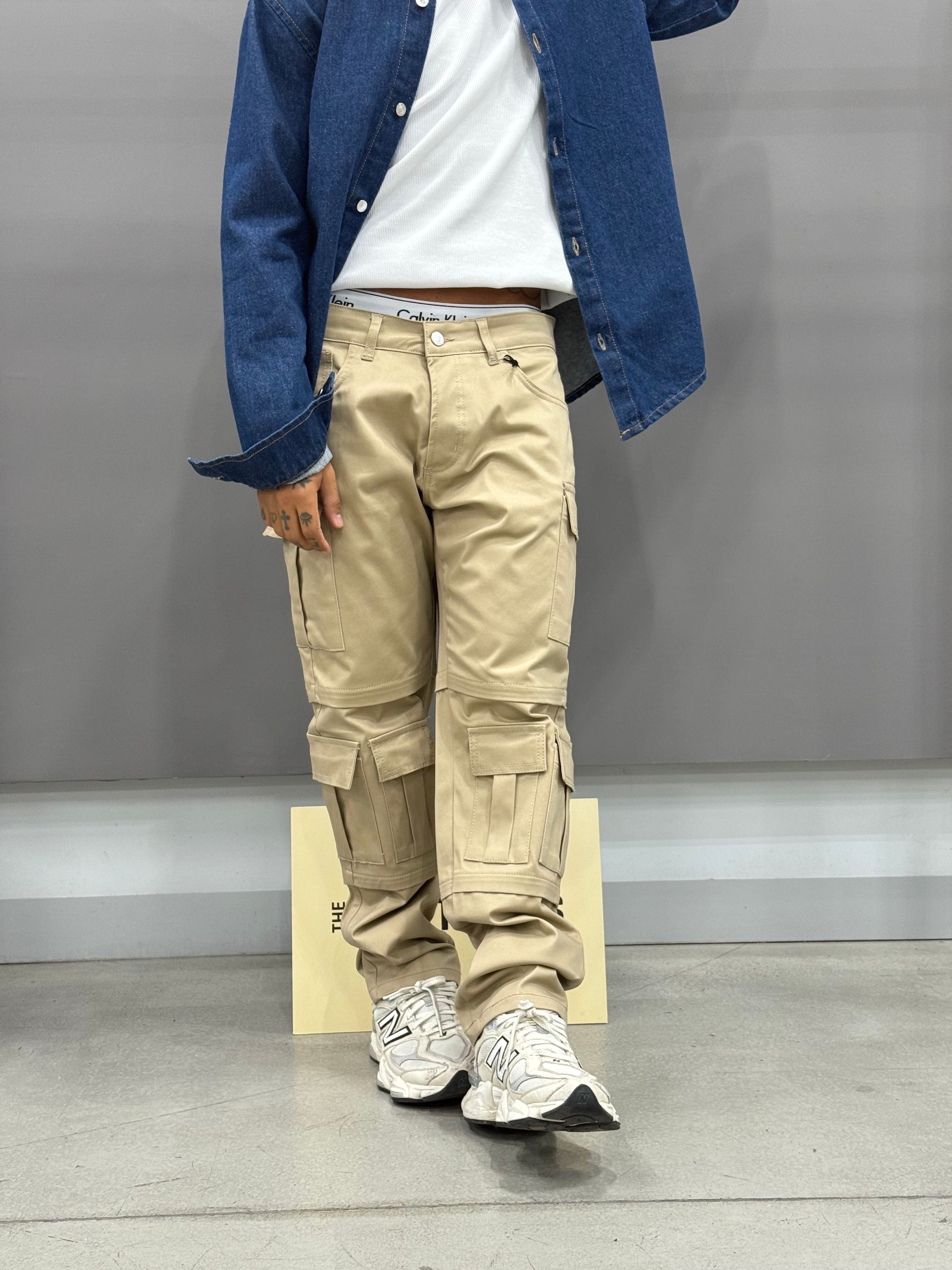 Denim Multipochet Split