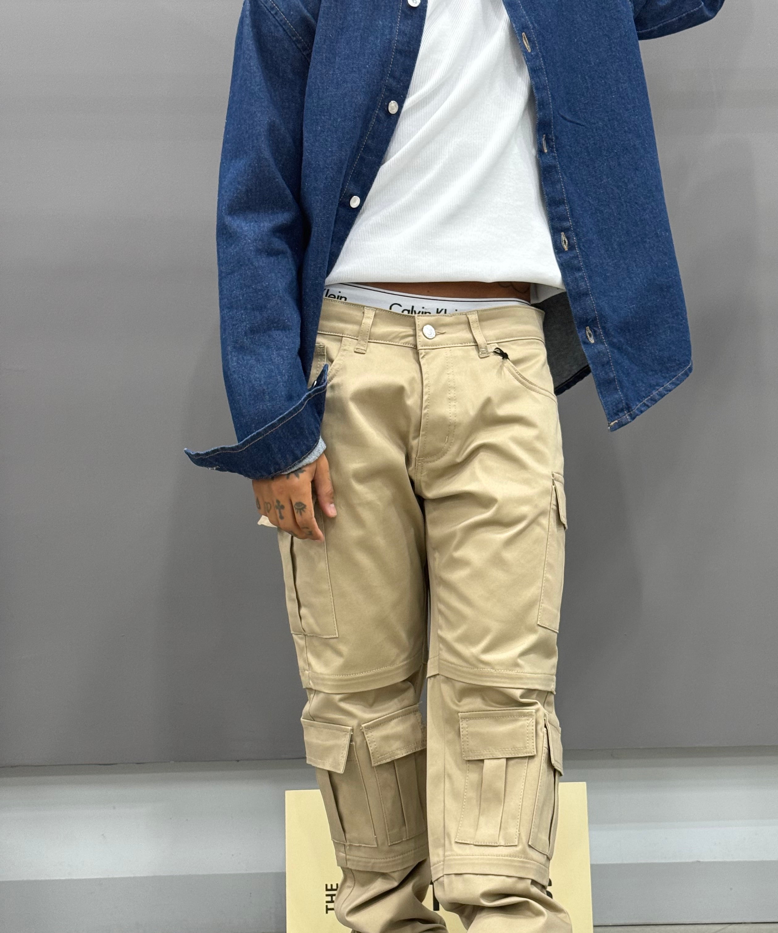 Denim Multipochet Split